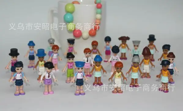 50pcs/lot 4cm assembly dolls for girls educational block assembling toys | Игрушки и хобби