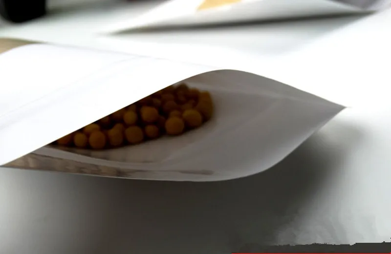 Пустая белая подставка из крафт-бумаги 20 шт. 6 3 дюйма х 9 4 (16х24 см) пакет с замком на