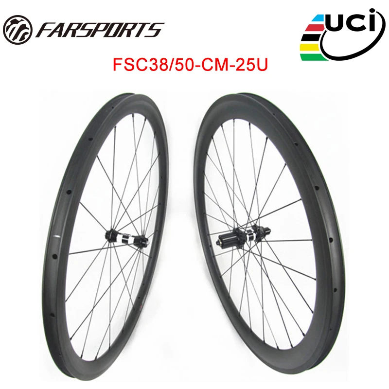 

Заводская цена Toray 700C полный углеродное волокно 38 мм передняя 50 мм Задняя дорожная велосипедная колесная пара с DT 350 hub предложение OEM индивид...