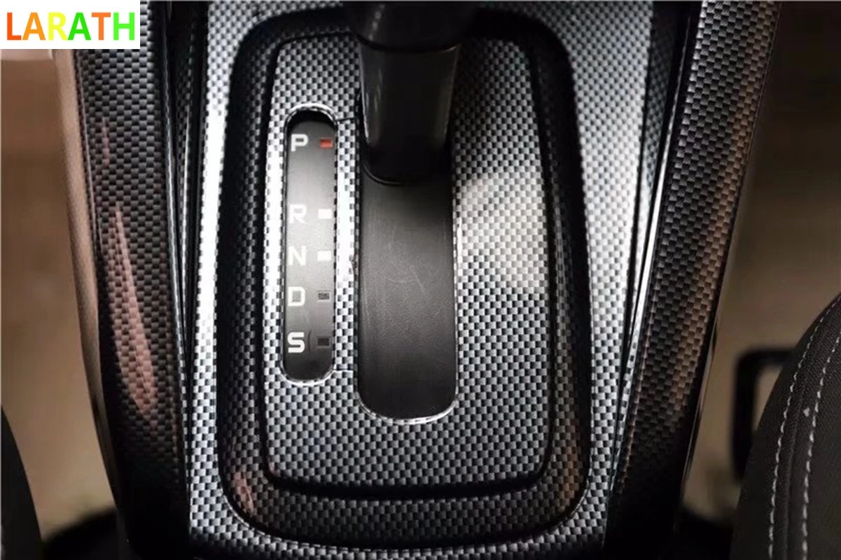 Для Ford ecosport 2013- ABS автомобиля на панели переключения передач накладка чехол для рычага переключения передач автомобиля-Стайлинг автомобиля аксессуары 2 шт