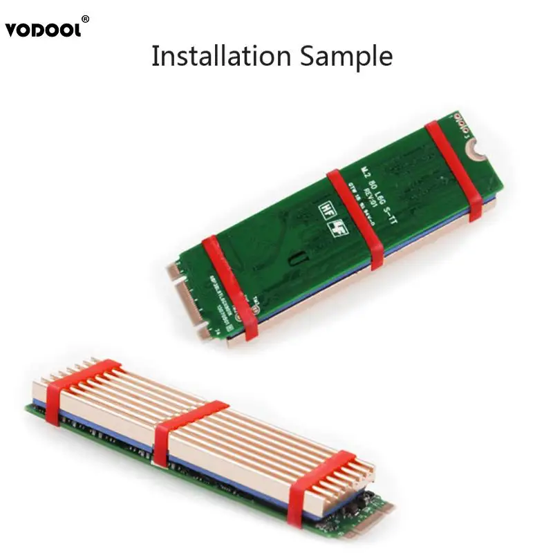 Алюминиевый радиатор для теплоотвода 2 шт. алюминиевый M.2 NGFF Охлаждающий тепловые