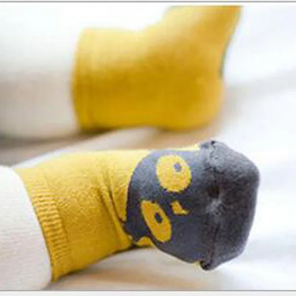 Милые Мультяшные детские носки хлопковые с принтом лисы короткие