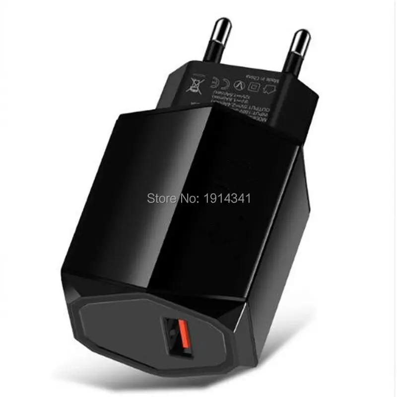 Зарядное устройство сетевое с USB-портами и европейской вилкой 50 шт./лот |