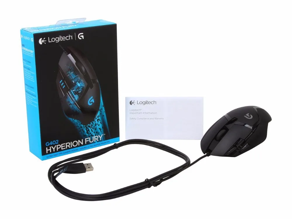 Logitech G402 игры Мышь Hyperion Fury кадров в секунду компьютерных игр 4000 Точек на дюйм