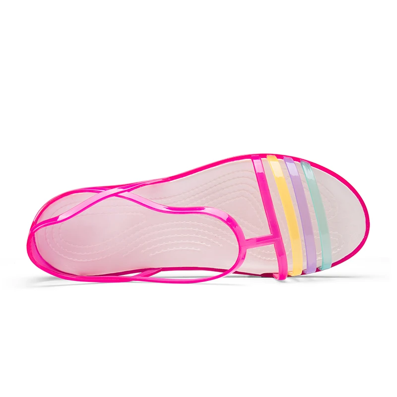 Сандалии-желе женские из ЭВА мягкие повседневные туфли на плоской подошве без