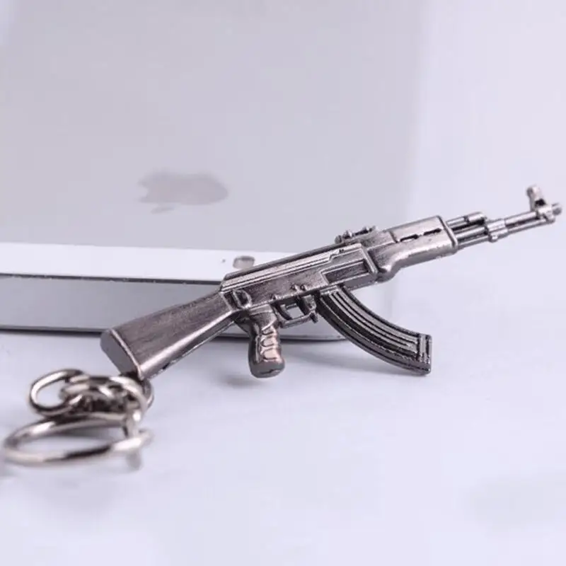 Novelty Fashion Cool Counter Strike AK47 Guns Keychain Trinket Rifle Sniper Key Chain Keyrings Punk Jewelry Souvenirs Gift Men | Украшения