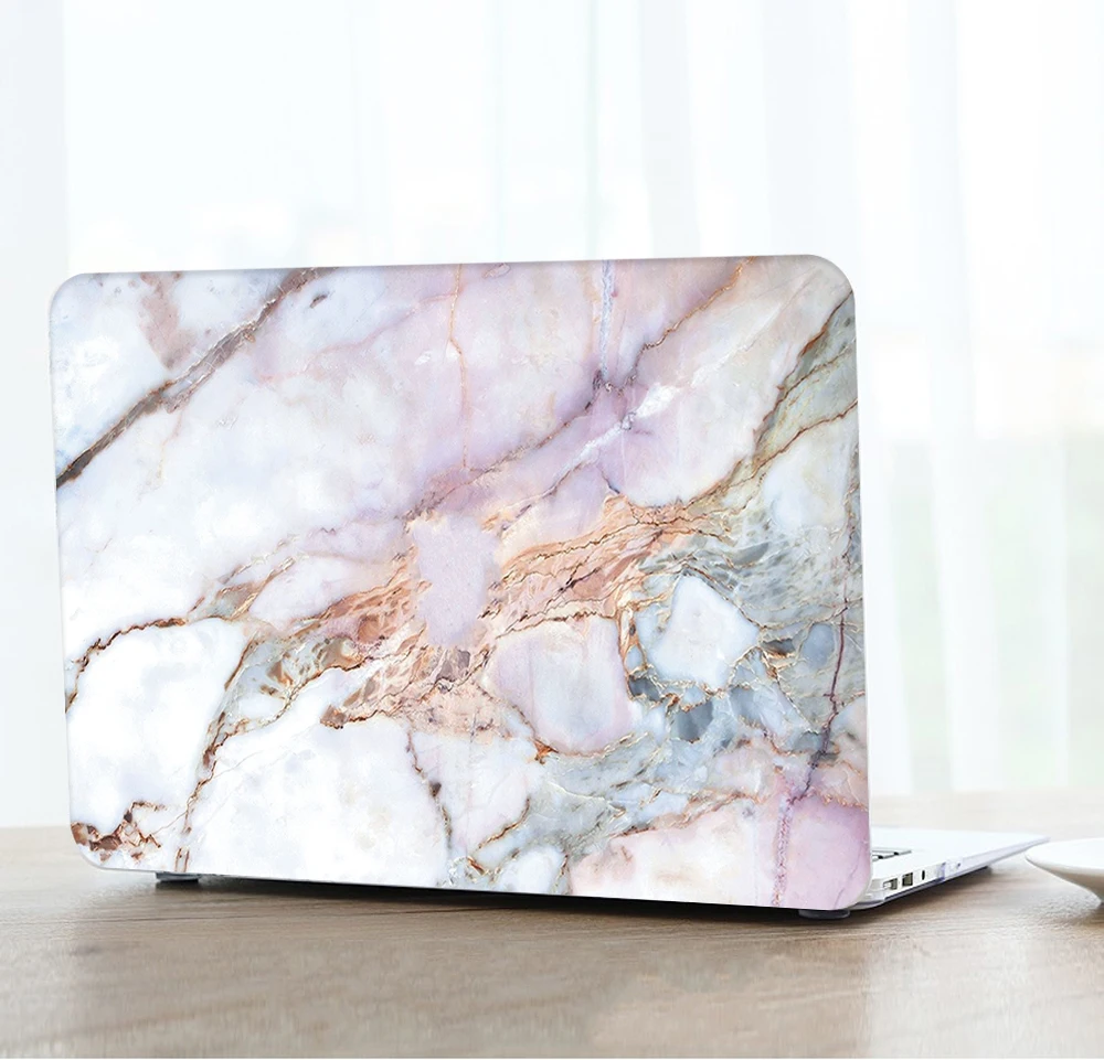 Чехол для планшета цветной мраморный чехол ноутбука Apple Macbook Air 11 13 Pro Retina Touch Bar 12 3 15