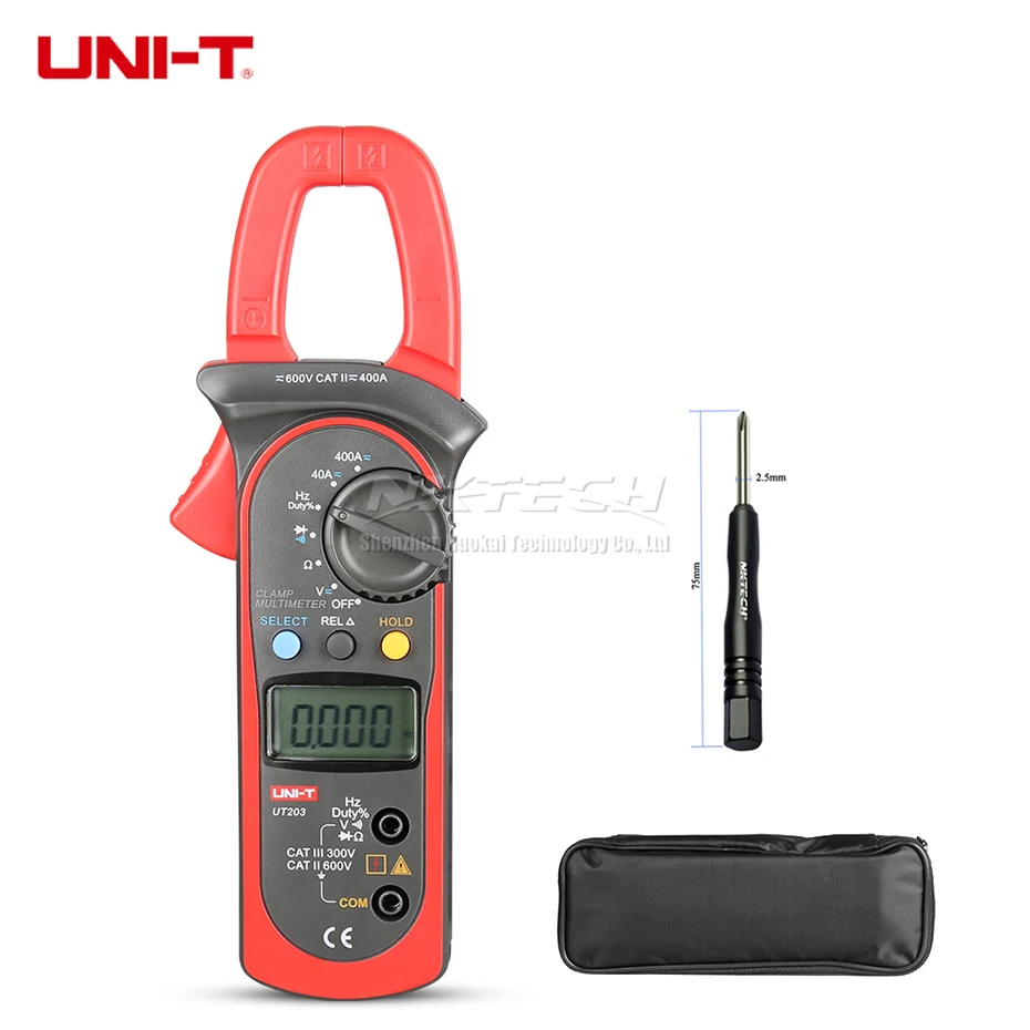 UNI-T цифровой клещи мультиметр UT203 UT204 UT204A AC DC Вольт сопротивление тока Частота Рабочий цикл диод Тест Авто Диапазон - Цвет: UT203 Duty Cycle