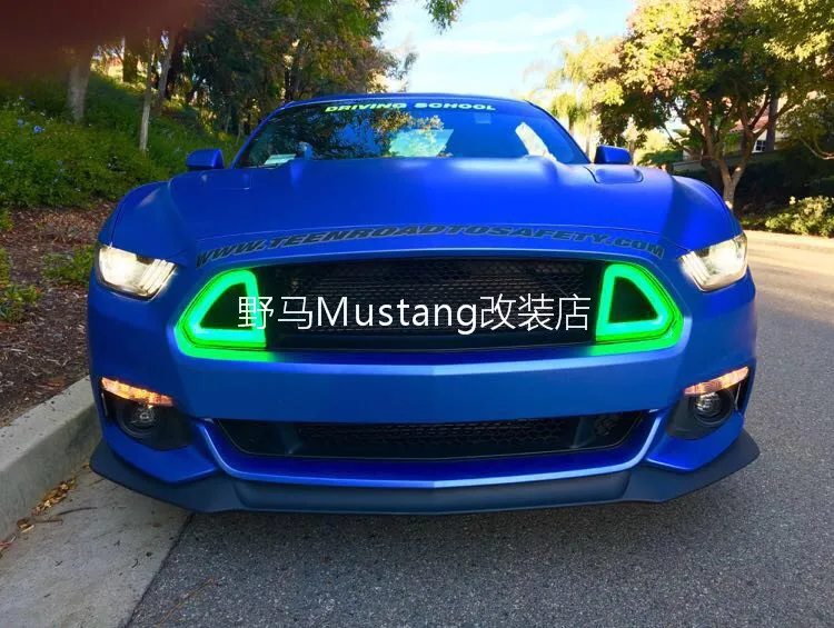 Передняя Автомобильная решетка для автомобиля FORD MUSTANG 2015 2016 светодиодная