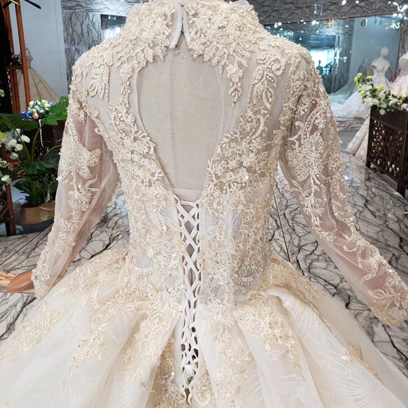 HTL327 длина до пола свадебное платье 2019 v образный вырез со шнуровкой сзади ручной
