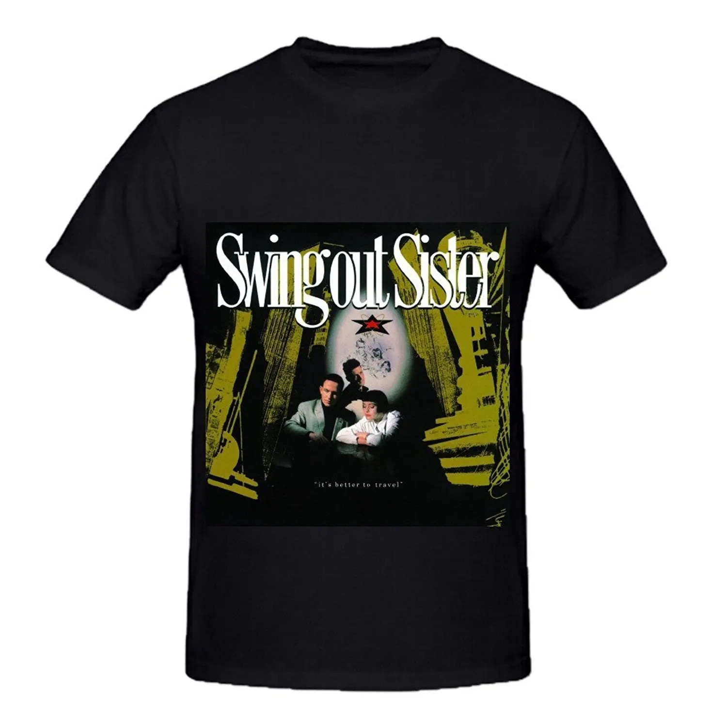 Мода 2017 Лето Короткие Рукава Печати Качели Из Сестра Его Лучше Путешествовать 80 s