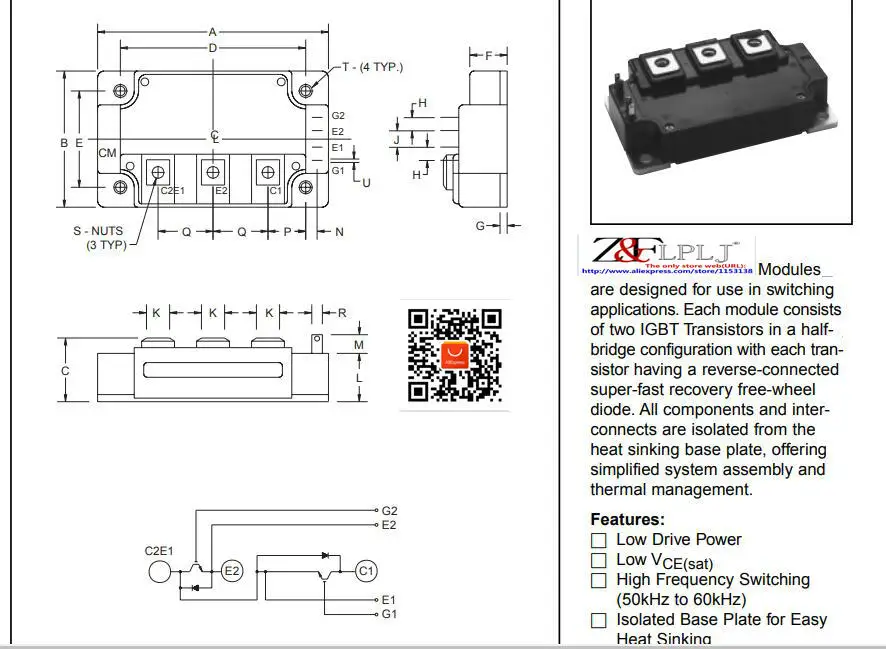 CM400DU-12NFH 400 ампер/600 вольт используемый высокочастотный модуль IGBT | Электронные