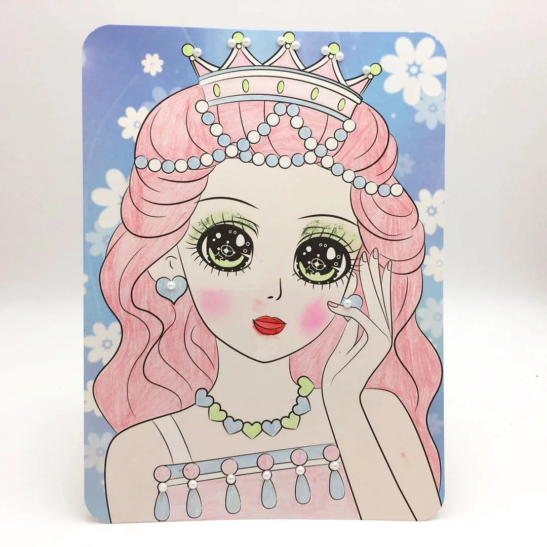 Happyxuan макияж дети принцесса DIY Рисование игрушки ремесло детей окраска Дети Образование обучения подарок на день рождения для девочек