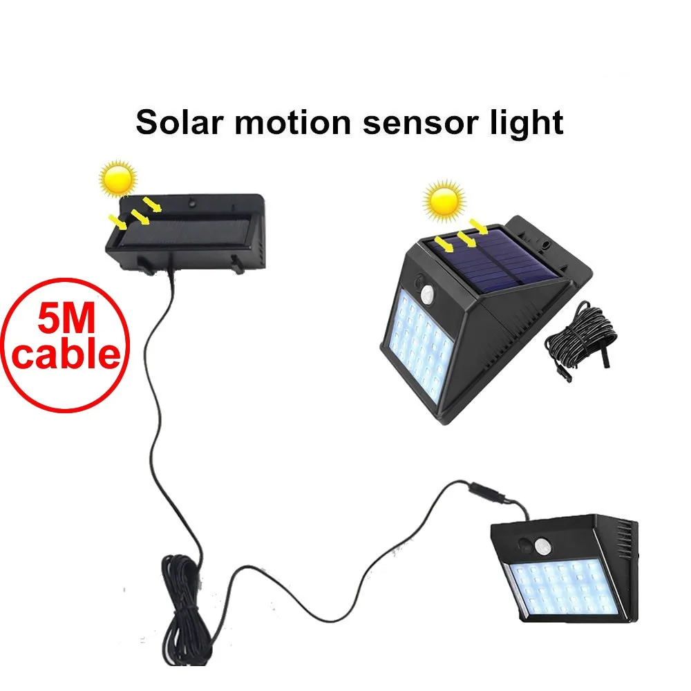 30 светодиодов Солнечный свет Сплит панель лампы полоски Светодиодные 3 режима