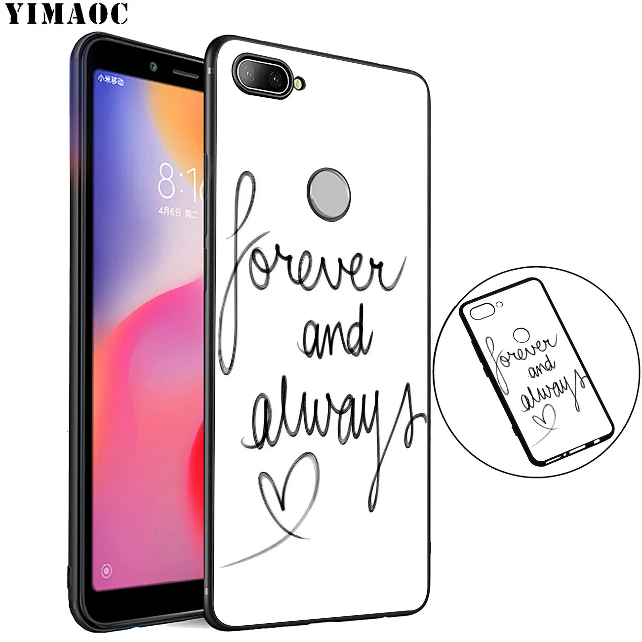 Силиконовый чехол YIMAOC для Xiaomi Redmi K30 K20 Note 8 8T 7 5 6 Pro Mi|Бамперы| |