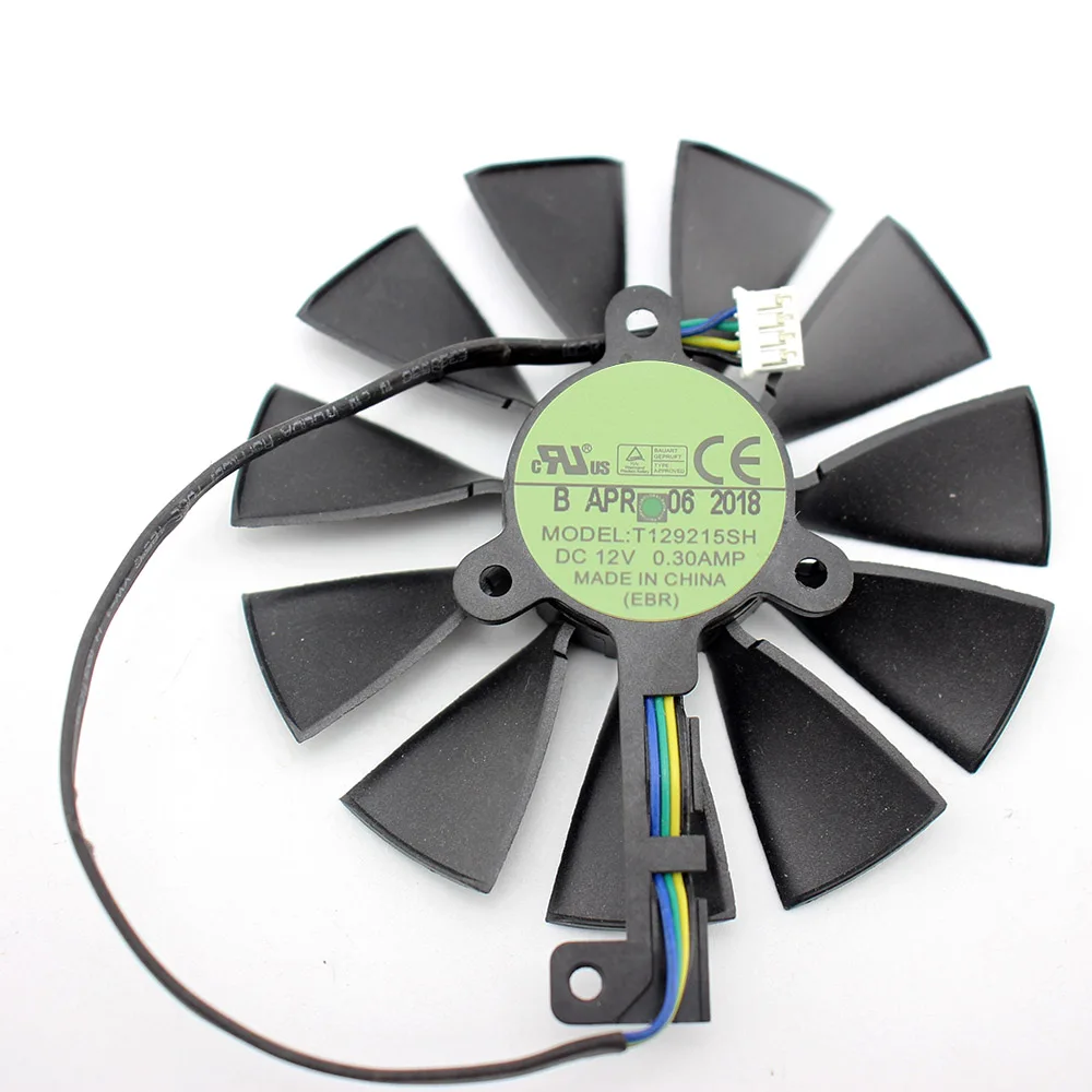 87 мм T129215SH FDC10U12S9-C 4Pin RTX 2060 2070 2080 GPU карты кулер вентиляторы для ASUS GeForce RTX2080 RTX2060 игровая карта вентилятор