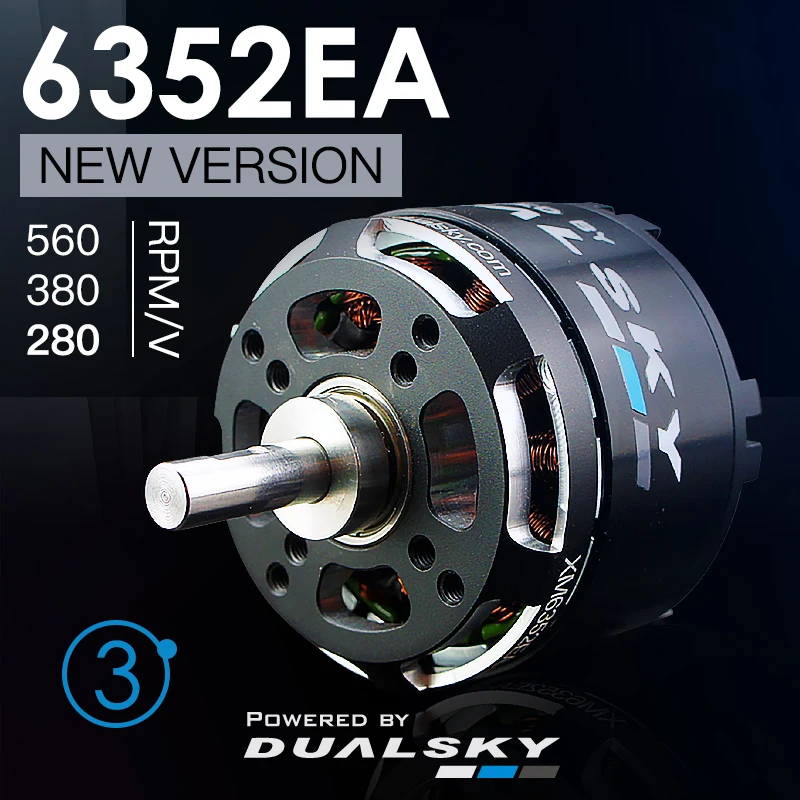 Dualsky double day XM6352EA EA5322 модель третьего поколения мотор самолета бесщеточный
