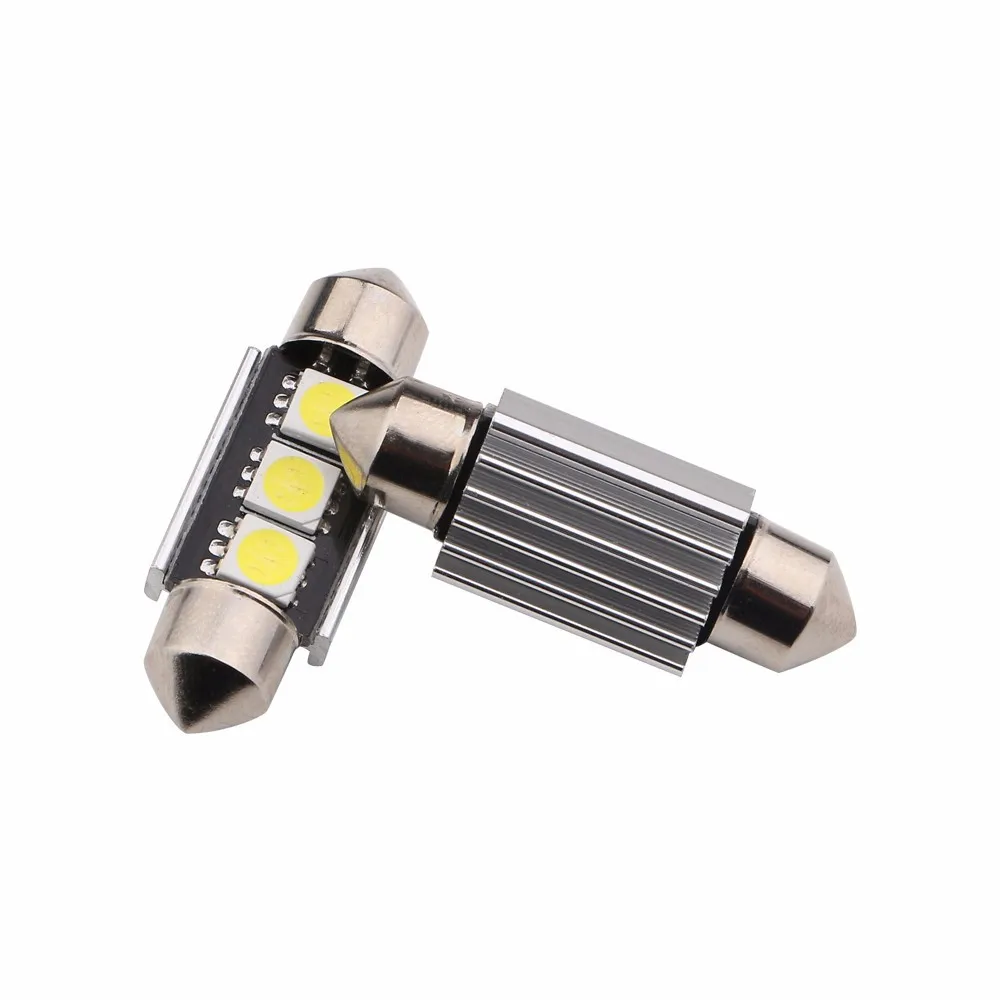 2 шт. 36 мм/39 мм/41 мм C5W 3SMD 5050 светодиодный CANBUS без ошибок гирлянда лампа автомобиля