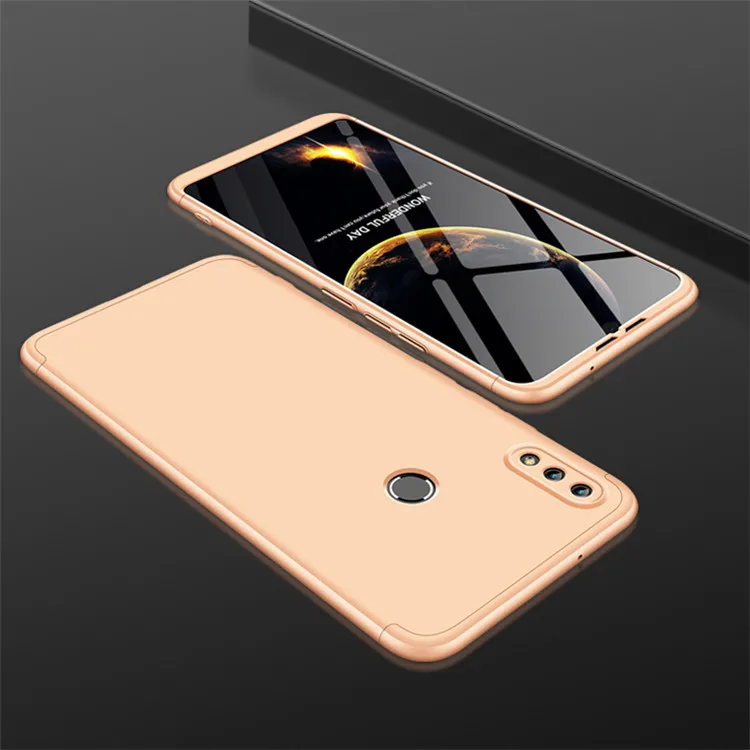 Чехол для huawei Y Max 360, полная защита, Жесткий Чехол, три в одном, противоударный и защитный чехол для huawei Y Max YMax Coque Fundas 7,12" - Цвет: Local gold