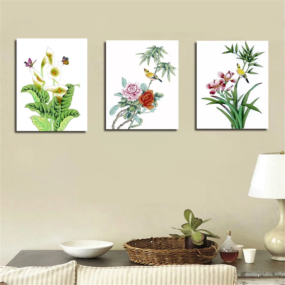 

Creative Nordic Simple Beautiful Flowers Home Decor Painting Modern Space Art Canvas Prints Poster Wall Picture For Living Room