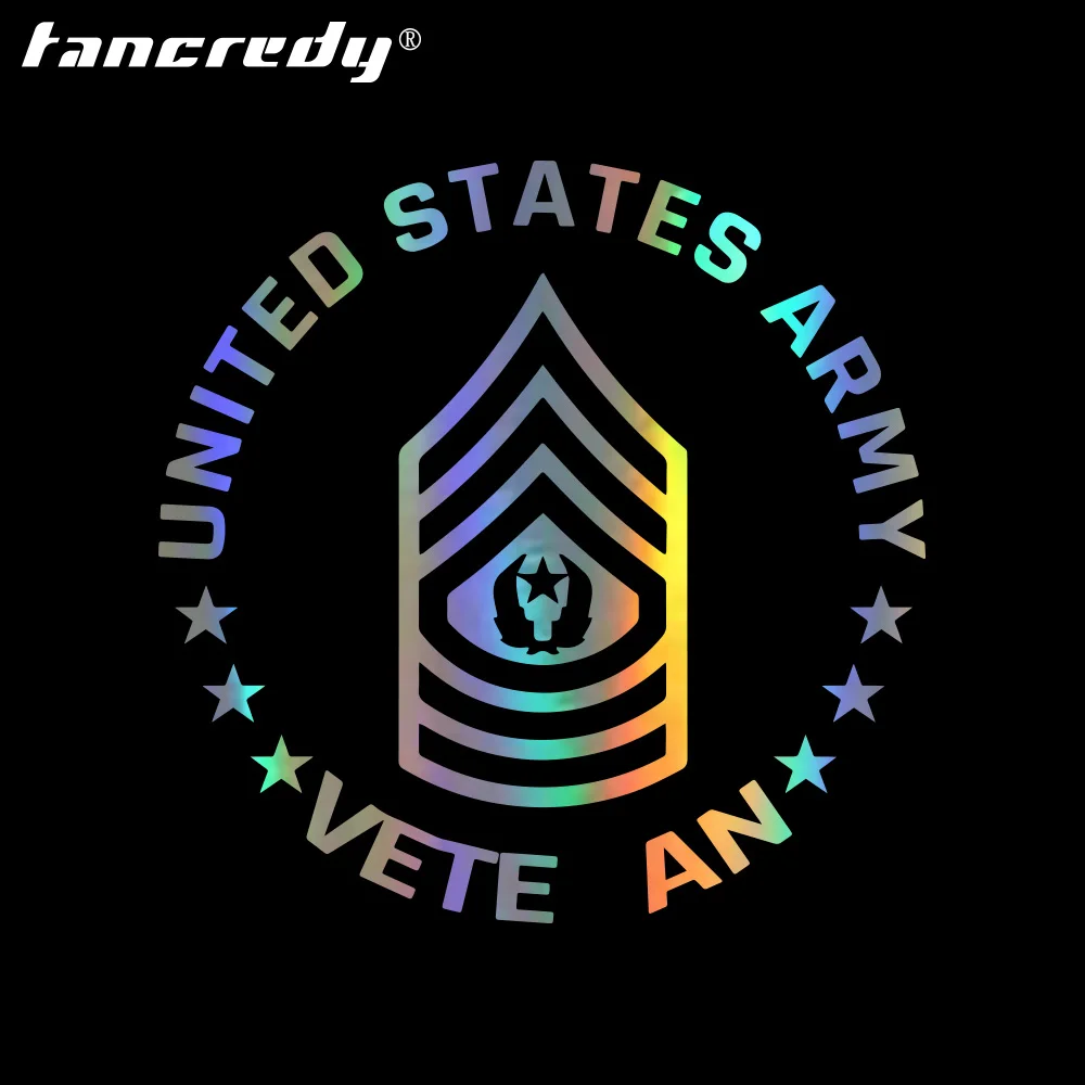 Tancredy 6*6 дюймов Ветеран армии США Автомобильные Наклейки на стены для дома окон и