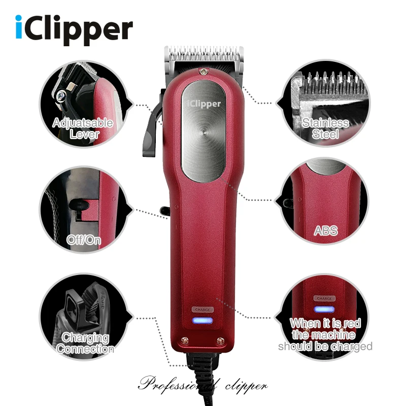 ICLIPPER 2019 HOT SALE Rechargeable Electric Hair Clipper Trimmer Cutting Machine Haircut With Cord Y2S | Бытовая техника