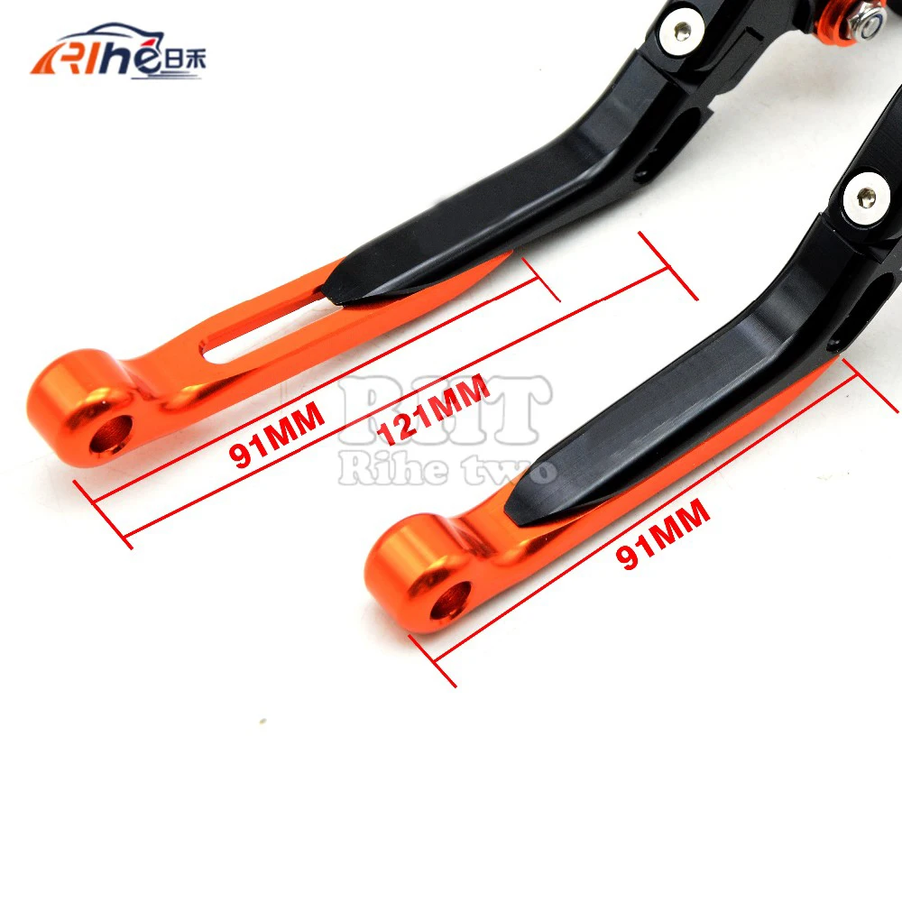 2017 Motorcycle Accessories extendable Brake Clutch Lever For 990 Super R 200 390 RC390 RC200 RC125 125 | Автомобили и мотоциклы