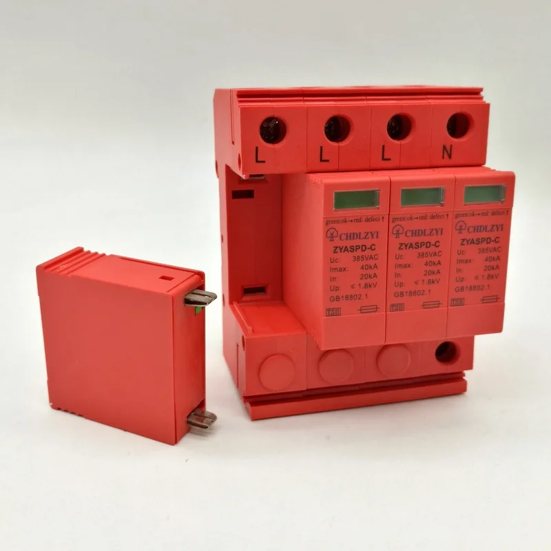 WY5-C/40 SPD 3P+ N 20KA~ 40KA~ 385VAC дом Защита от перенапряжения защитный низковольтный разрядник