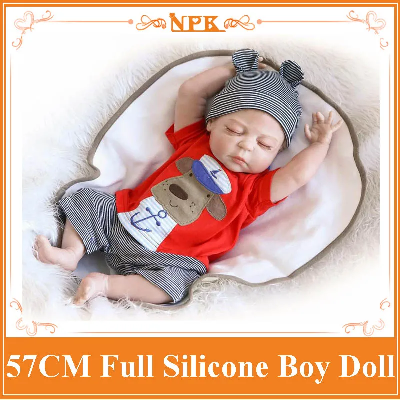 Новое поступление 57 см около 2" куклы Reborn Baby для продажи сделаны по стандартам ЕС весь силиконовый винил Горячие куклы игрушки как рождественский подарок