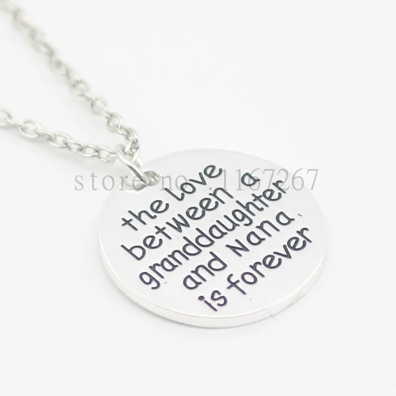 Новинка 2016 года Стильное ожерелье любовь между внучкой И Наной навсегда подарок