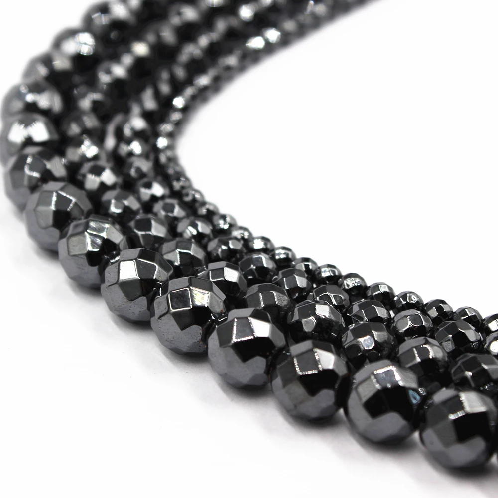 

Natural Black Hematite Gall stone Beads Spacer Loose Hematite Stone Love star Loose Beads Jewelry Making DIY Bracelet 30 PCS