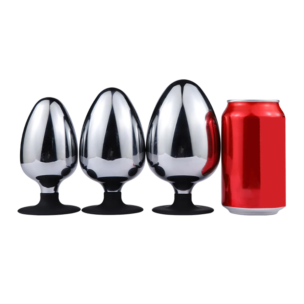 60/70/80mm Huge Metal Butt Plug Big Anal Anus Expander Dilatador Prostate Massager Male Masturbation Sex Toys For Men |
