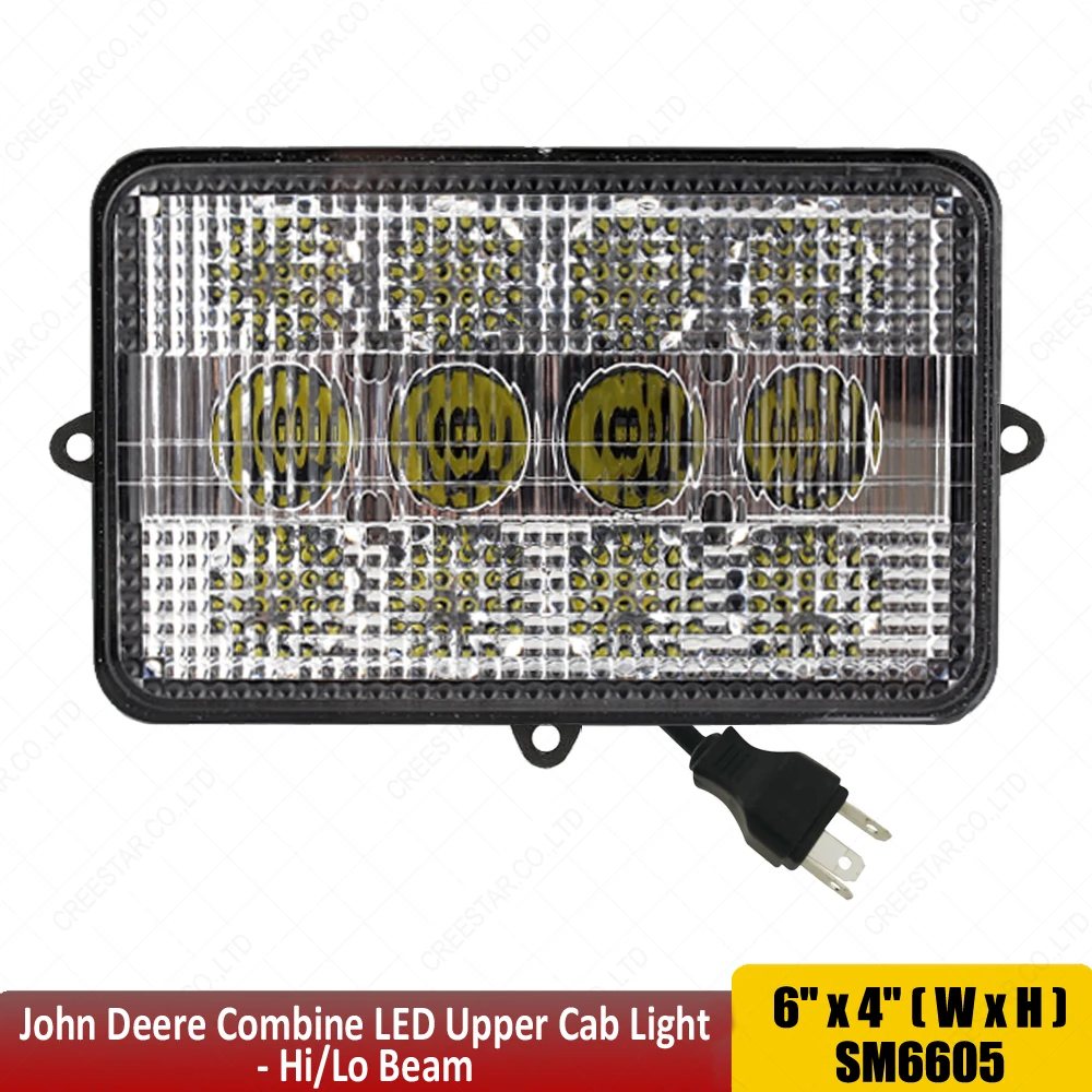 Заменяет номера частей John Deere OEM: AH159332 AH159333 AH170565 AH128327 AH128328 60W трактор светодиодные
