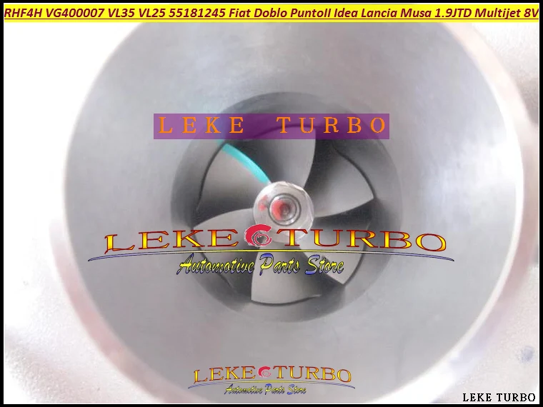 Фото Турбокомпрессор Turbo RHF4H VL25 VF400007 VL35 55181245 71793616 для FIAT Doblo Punto 2 Idea Lancia Musa 1.9L JTD 03-07 Multijet 8V №5