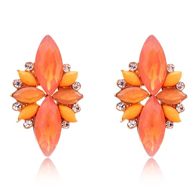 Опал Камень Серьги Стержня 2016 Новый Элегантный Кристалл Для Женщин Модный