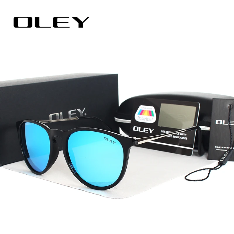 Женские солнцезащитные очки OLEY Cat Eye брендовые дизайнерские поляризационные с