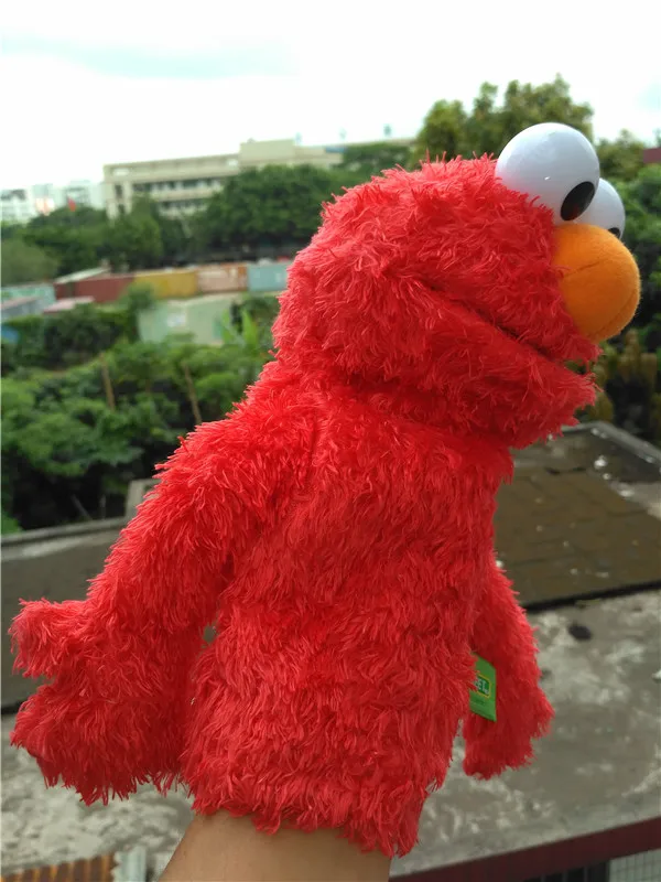 45 см уличная ручная кукла мягкая плюшевая игрушки синяя Элмо печенье Сезам