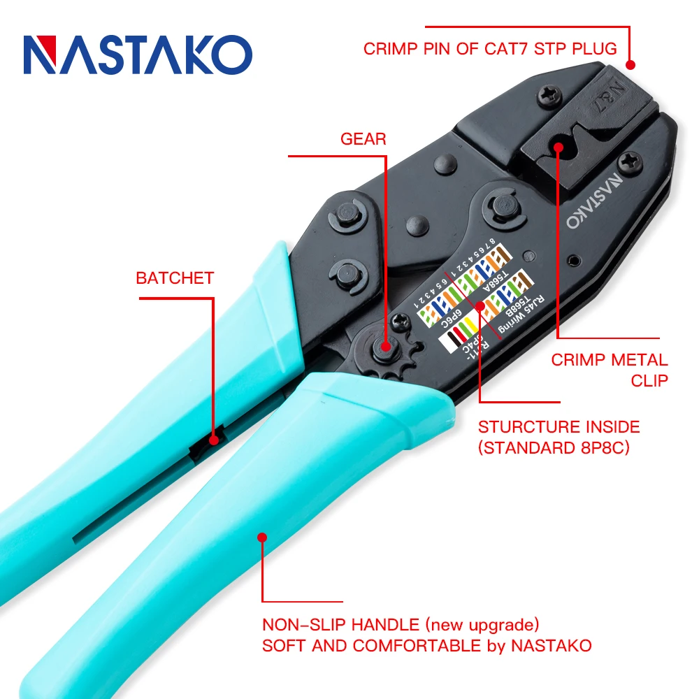 RJ45 обжимной инструмент Cat7 щипцы разъем сетевые инструменты Обжимные Щипцы для