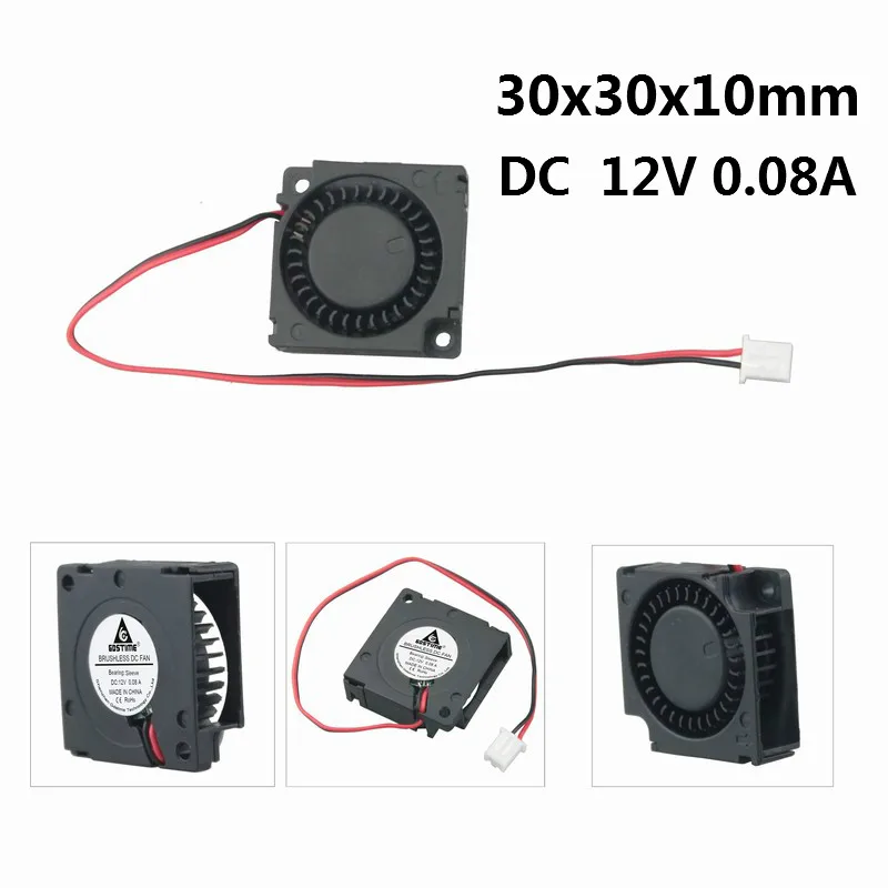 1 шт. Gdstime 12 В DC мини вентилятор охлаждения 30 мм x 10 в 3 см 30x30x10 3010 3D принтер|Кулеры и