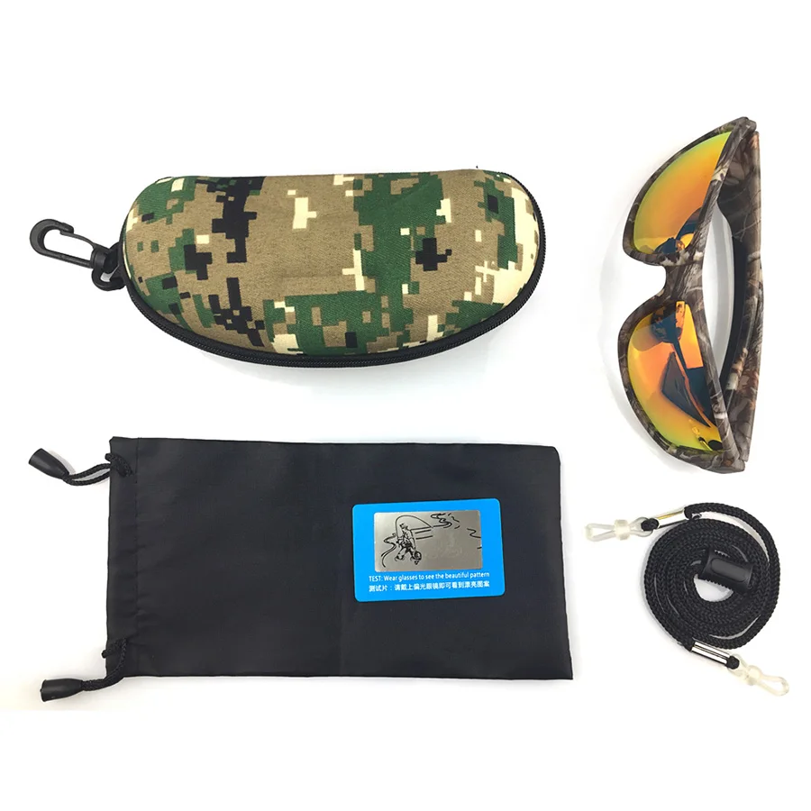 

NEWBOLER Camouflage Polarized Glasses Fishing Men Women Cycling Hiking Driving Sunglasses Outdoor Sports Eyewear De Sol Camo
