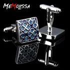 MeMolissa Luxury манжетные запонки для рубашки мужские бренд манжеты Кнопка Красочные площадная Запонки Высокое качество abotoaduras ювелирные изделия