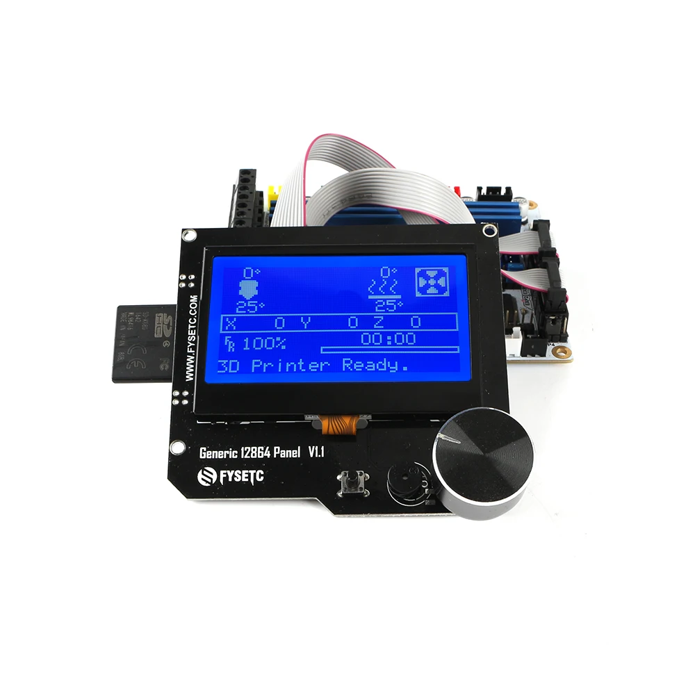 Универсальный 12864 панель V1.1 умный контроллер 12864LCD дисплей с SD Держатель для карт Поддержка CNC Marlin DIY для Cheetah F6 Ramps