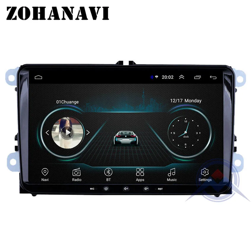 Android 9 0 Автомобильный мультимедийный плеер DVD для Volkswagen Golf Polo Tiguan Passat b7 b6 SEAT leon Skoda