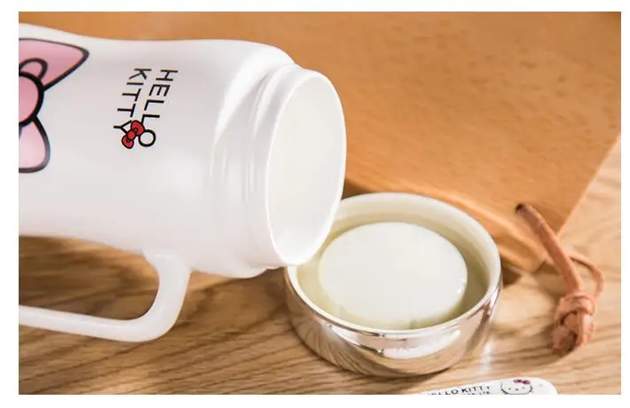 Керамическая кружка для кофе молока и чая с ложкой 450 мл | Дом сад