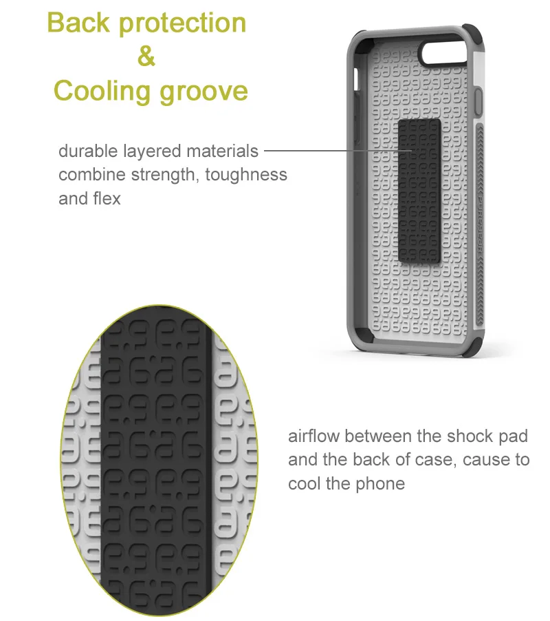 Puregear оригинальный DualTech анти амортизирующий чехол двойная оболочка слоя для iPhone