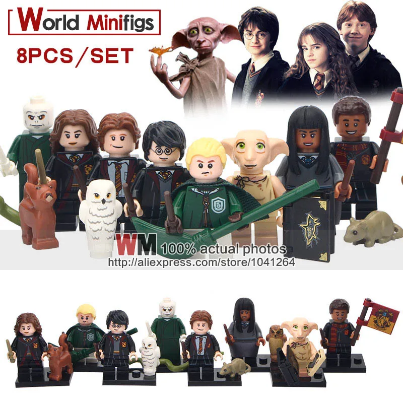 Дерево 1 Набор, серия Harry Potteres Dobby Moody Дамблдор Madame Hooch Severus Snape Voldemort Dean Thomas, строительные блоки, игрушки в подарок - Цвет: Дерево