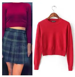 Новинка 2019 года осенне зимняя Дамская обувь вязаный укороченный свитер