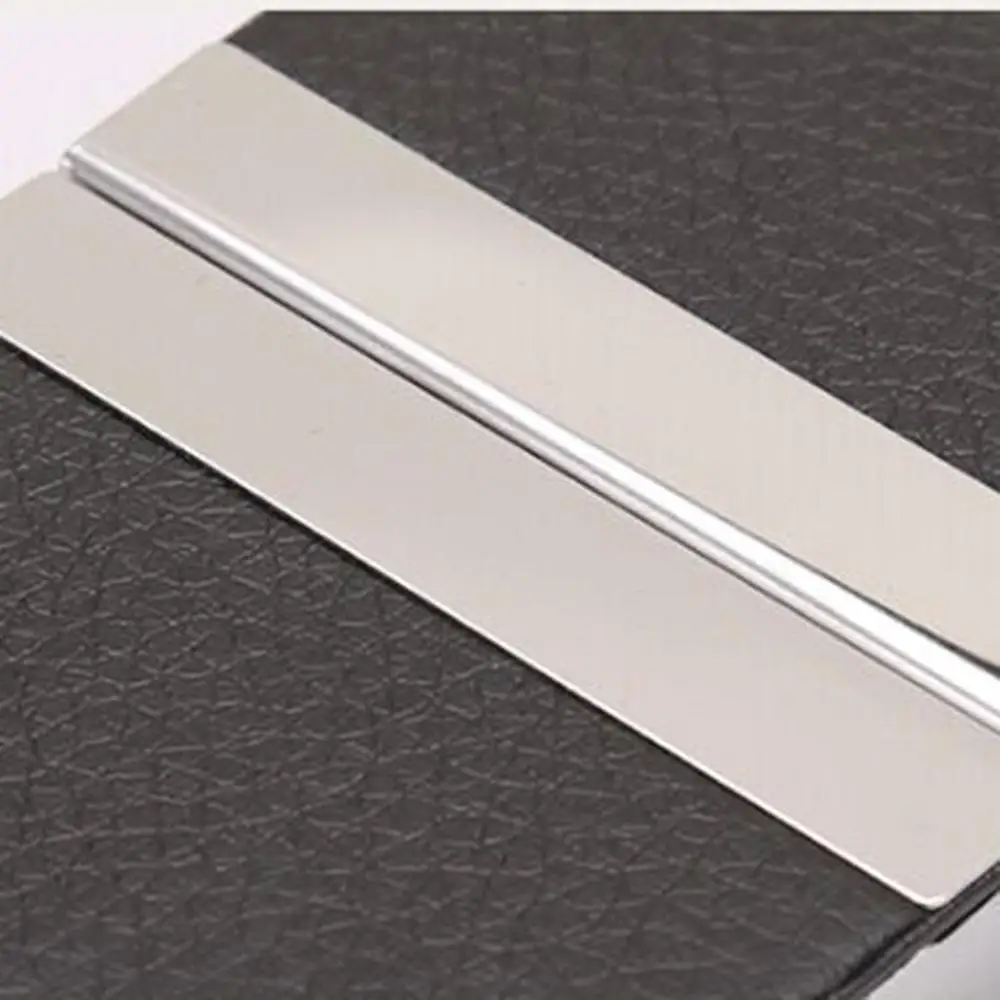 Креативный держатель металлический кожаный футляр для кредитных карт бизнес