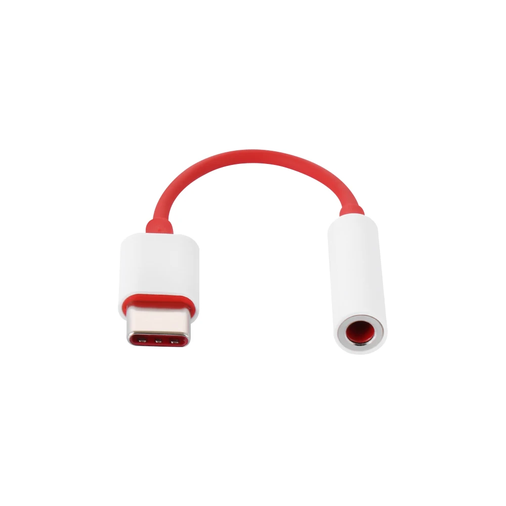 Высококачественный оригинальный аудио кабель для Oneplus 6T USB Type C до 3 5 мм разъем