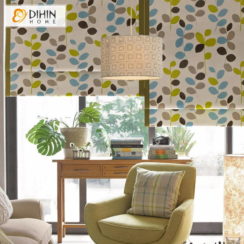 Занавески в комплекте Новое поступление плотные деревья римские шторы готовые